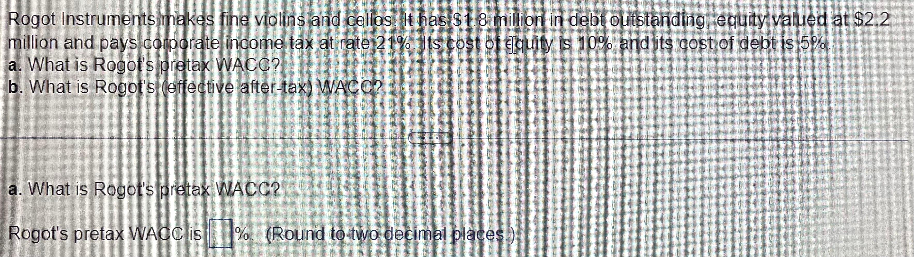 Rogot Instruments makes fine violins and cellos. It has $1.8 million