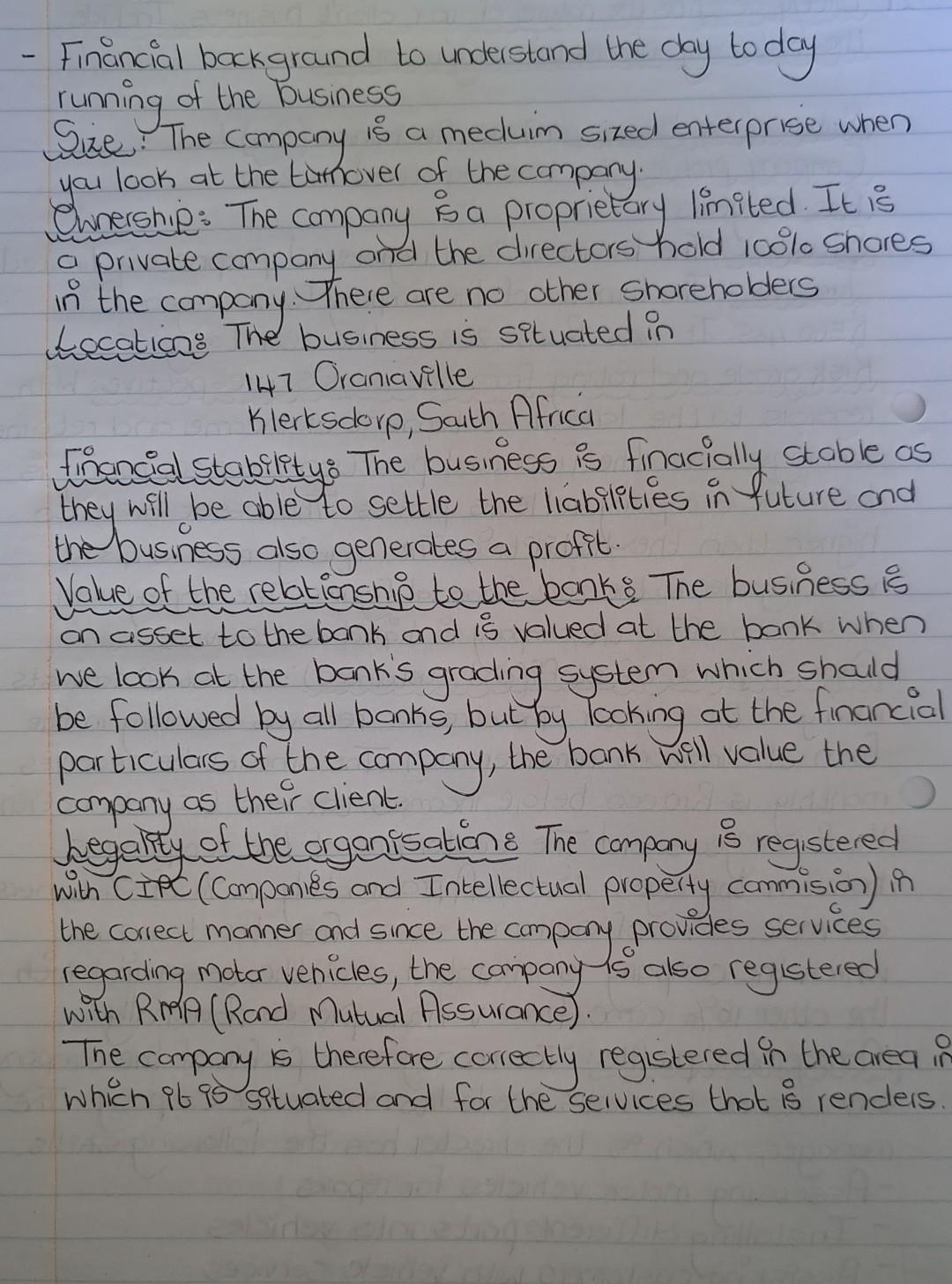 your proposal to the client include following: the wider economic, legal and