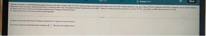 please answer a and b Andrew industries is contemplating issuing a 30