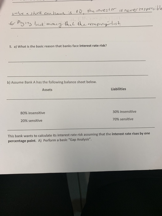  vslue 5 mome 5. a) What is the basic reason that