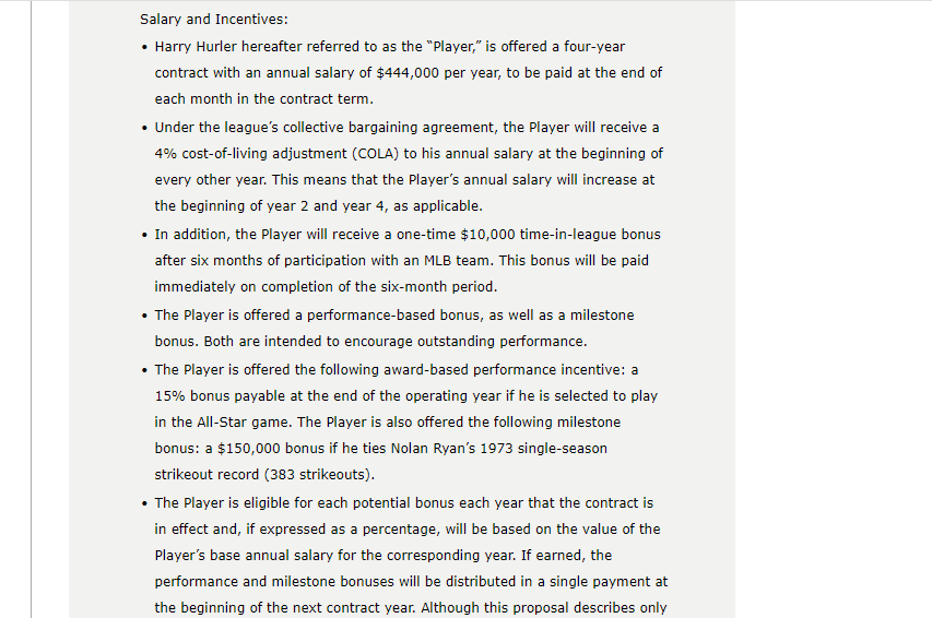 old and has always dreamed of playing in the big leagues. Last