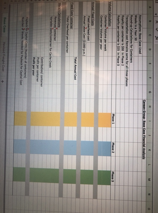  Please fill the excel worksheet. this is the question case study