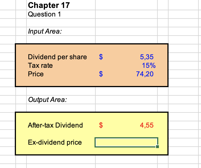 per share dividend. Suppose capital gains are not taxed, but dividends are