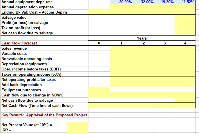 for corporations' Internet activities. It would cost $10 million at Year 0