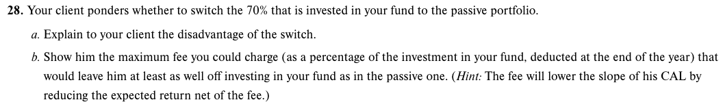 for example, one invested in a risky portfolio that mimics the S&P/TSX