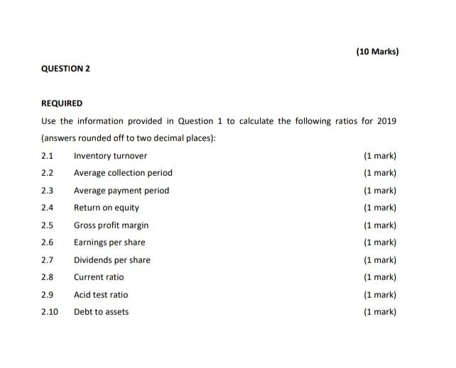 Old MathJax webview (10 Marks) QUESTION 2 2.2 2.3 REQUIRED Use the