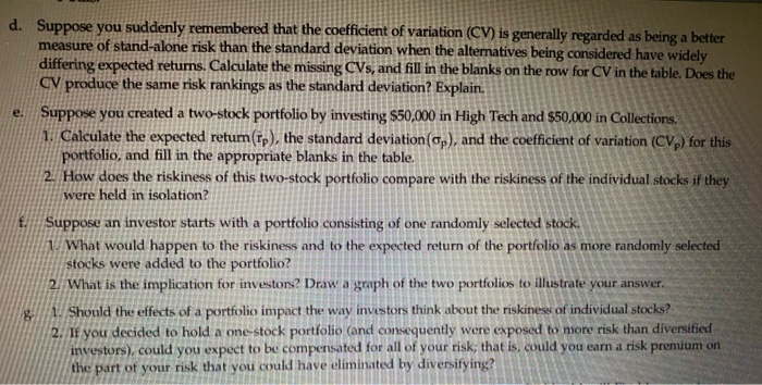 with their probabilities and associated outcomes. (For now, disregard the items at