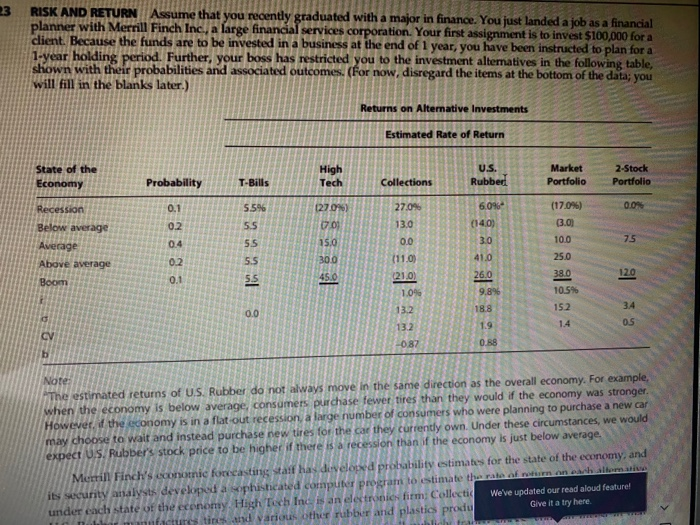 the bottom of the data; you I fill in the blanks later.)