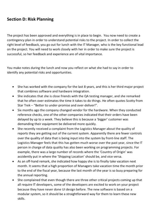 Network Design - Project logic, critical path Project Crashing Risk Planning Quality
