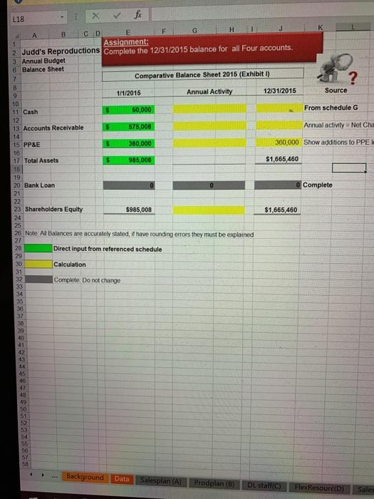 Master Budget Student Data File. Required: Complete the following schedules: Income Statement