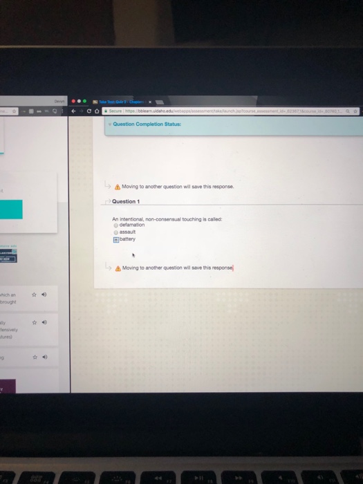  v Question Completion Status Moving to another question wa save this