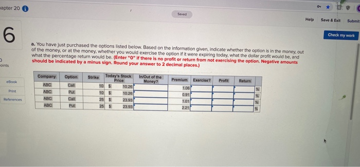  apter 20 6 Help Save & Exit Submit Check my work