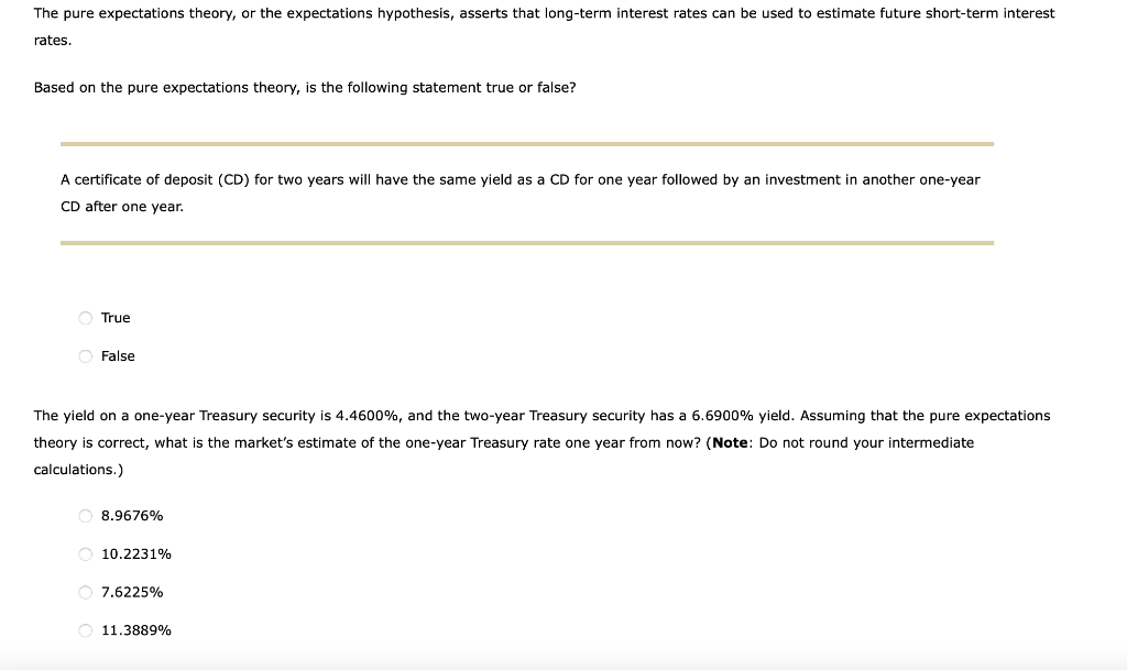 opportunities, the time preference for current consumption, risk, and inflation. Suppose the