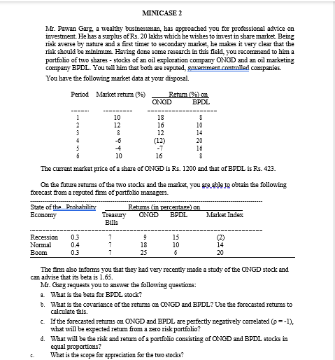  please answer with the solving solution. Mr. Pawan Garg, a wealthy