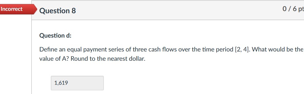 c: Compute the future value at t=4 based on an interest rate