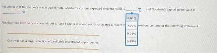 from now. She expects Goodwin to pay a $1.50000 dividend at that