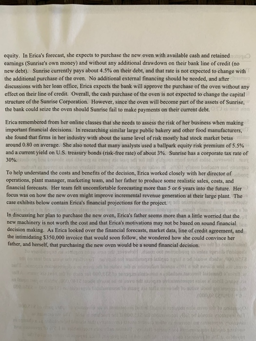 Debt Cost of Equity Tax rate Debt / (Equity+Debt) WACC $350,000 3.00%