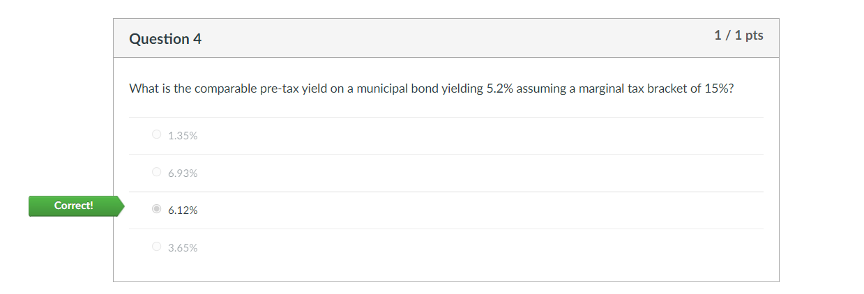 Please explain how to solve please Correct! 1 / 1 pts Question