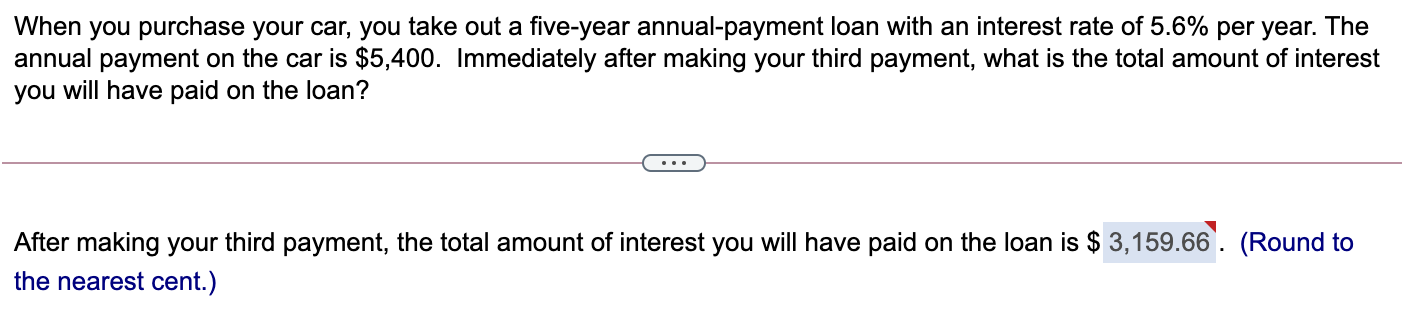 Please show all work and formulas When you purchase your car, you