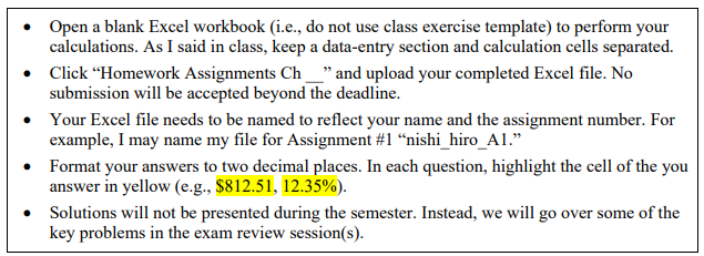 Please Explain and Show the Formulas - Open a blank Excel workbook