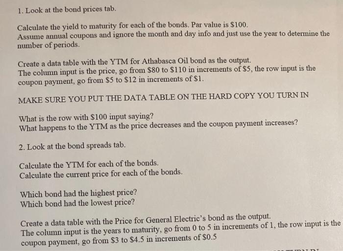 Please show me the answers prepared using excel. Question 2 will use