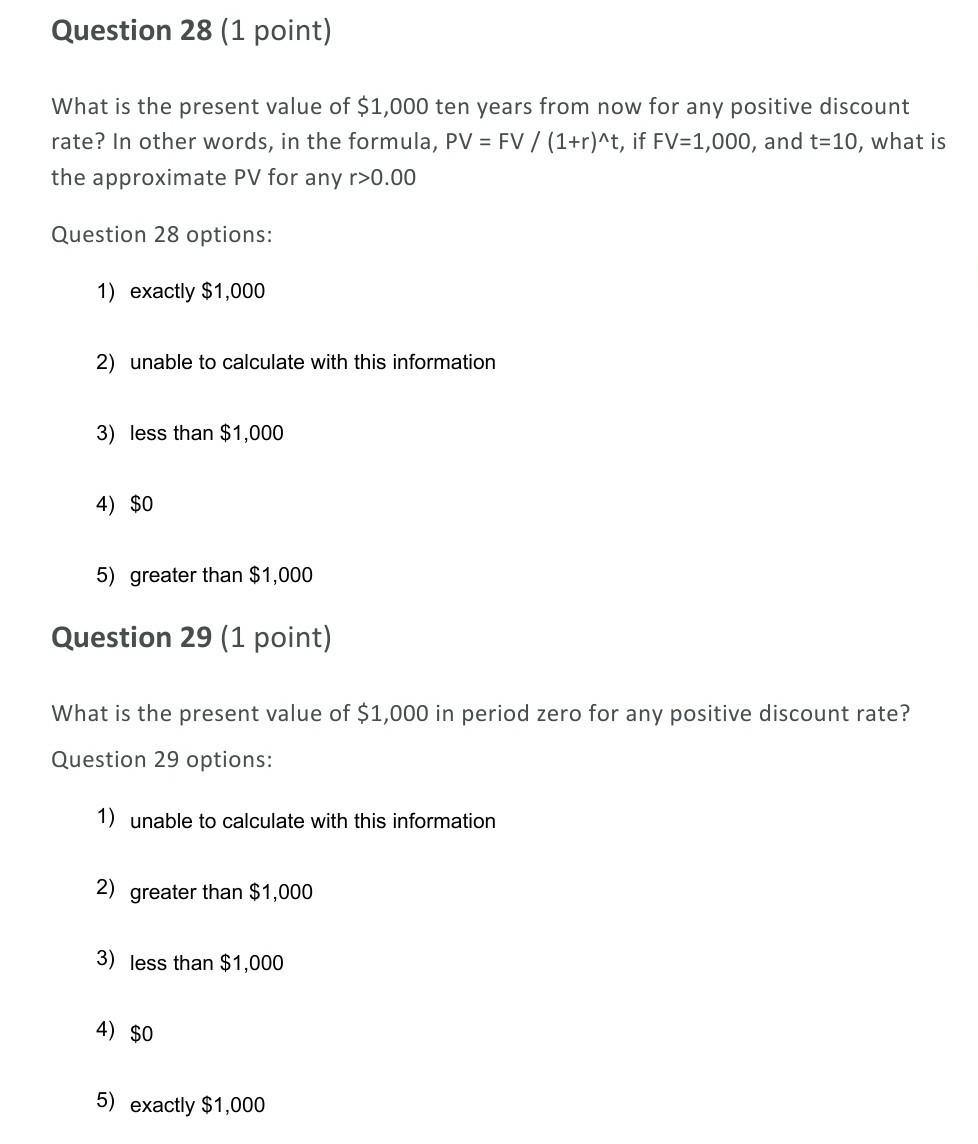 please solve the questions Question 28 (1 point) What is the