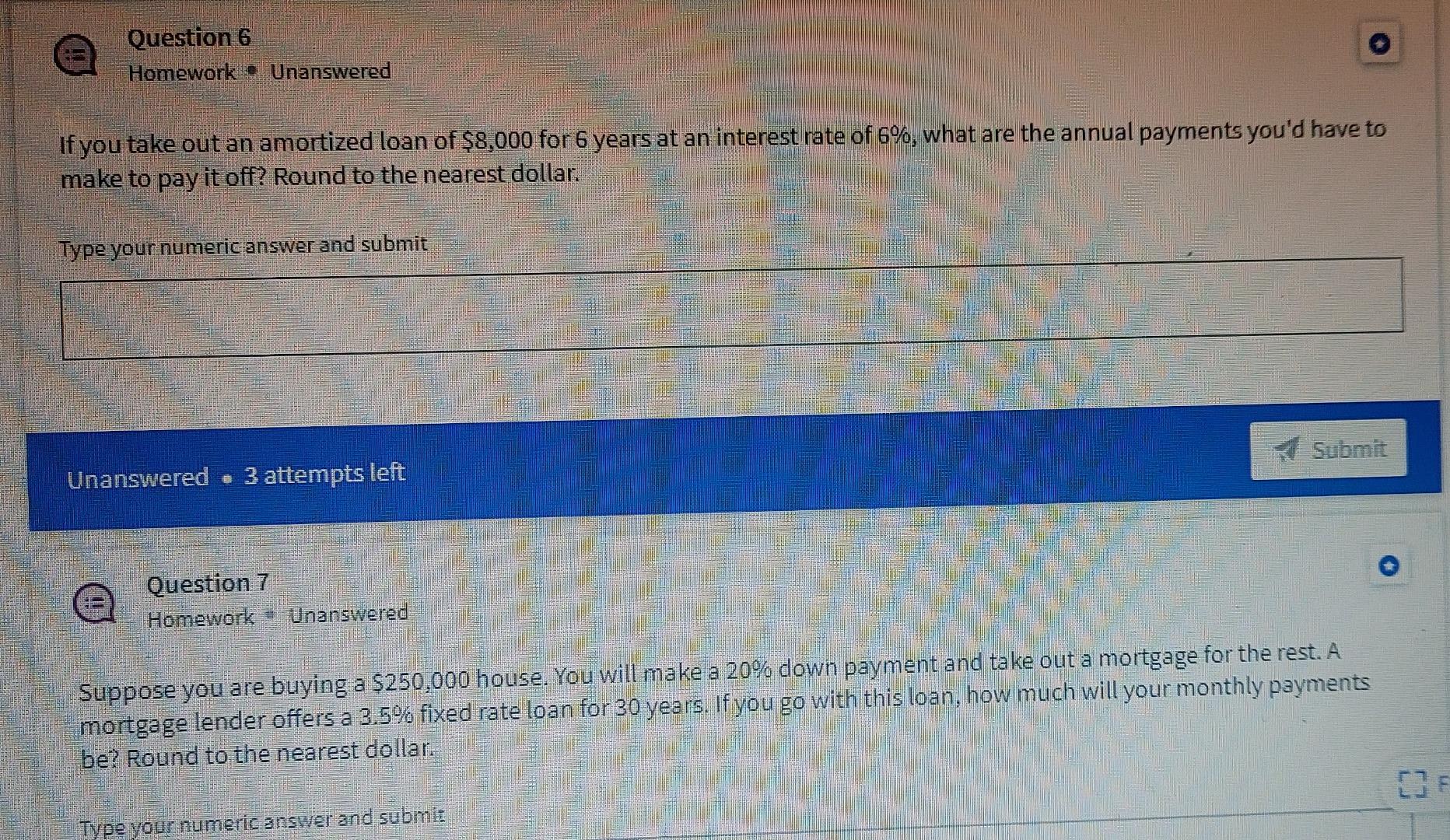  how do you answer these? what equations do you use? Question