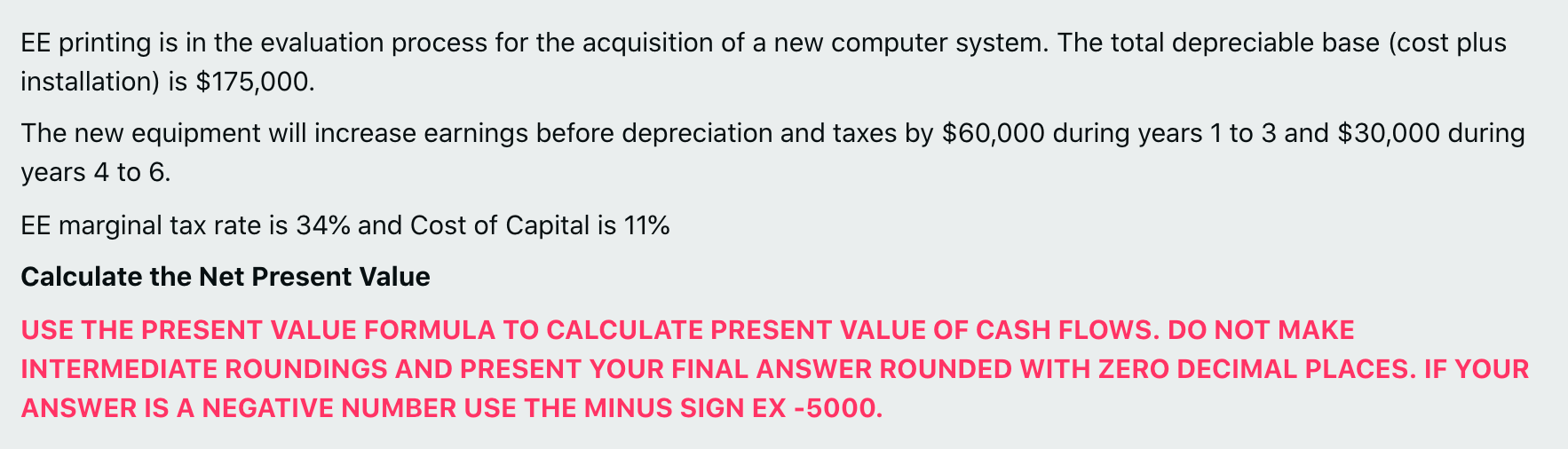 undefined EE printing is in the evaluation process for the acquisition of