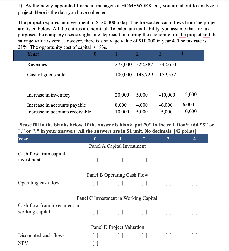 Please show all your work excel...please show all the formulas too. and