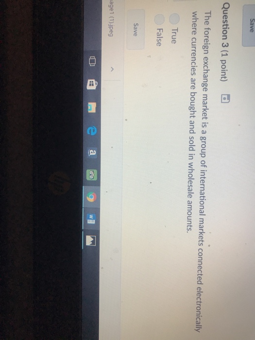 firm's cash flows. True False Save Question 3 (1 point) image1 (1)Jpeg