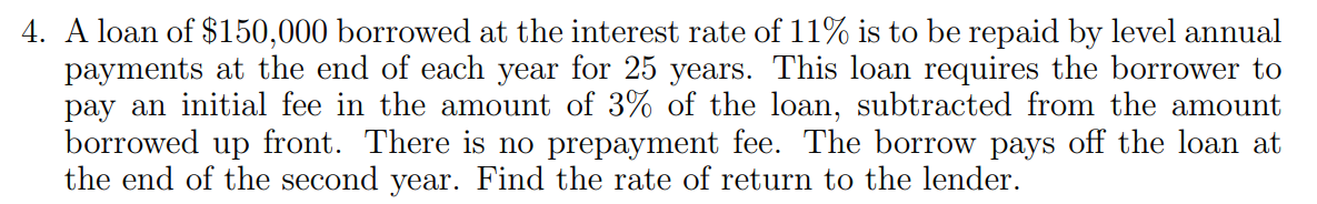 The answer should be 12.1%, please explain 4. A loan of