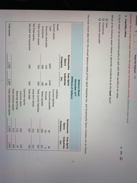  Attention: Due to a bug in Google Chrome, this page may