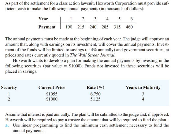 Please provide step by step instructions in Excel Solver. Thank you. As