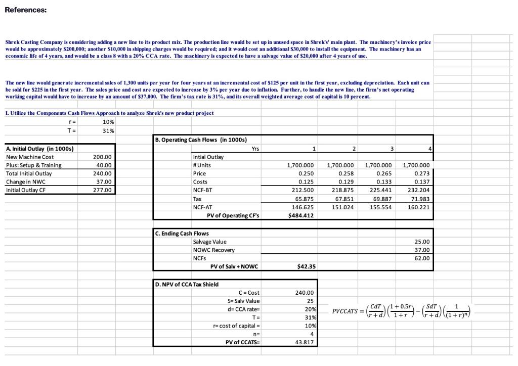 an additional $30,000 to install the equipment. The machinery has an economic