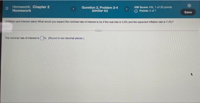 please show all work. III Homework: Chapter 2 Homework Question 2, Problem
