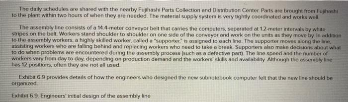 in Exhibit 6,8) for the newest subnotebook computer model. With every new