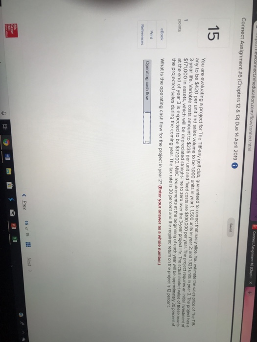  #6 Connect Assignment #6 (Chapters 12 & 13) Due 14 April