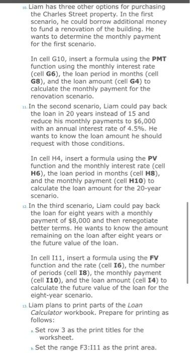  ... Liam has three other options for purchasing the Charles Street