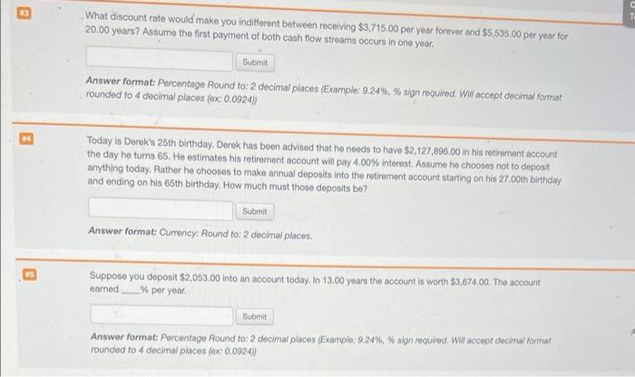  B TO What discount rate would make you indifferent between receiving