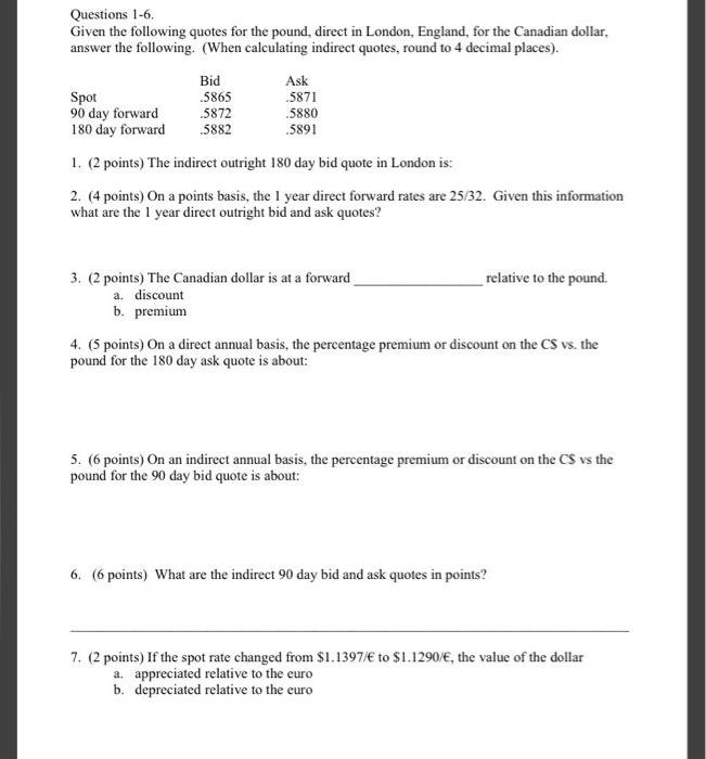 please solve and show all work. do not copy same answes from