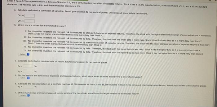 and a 30% standard deviation of expected returns to deviation. The risk-free
