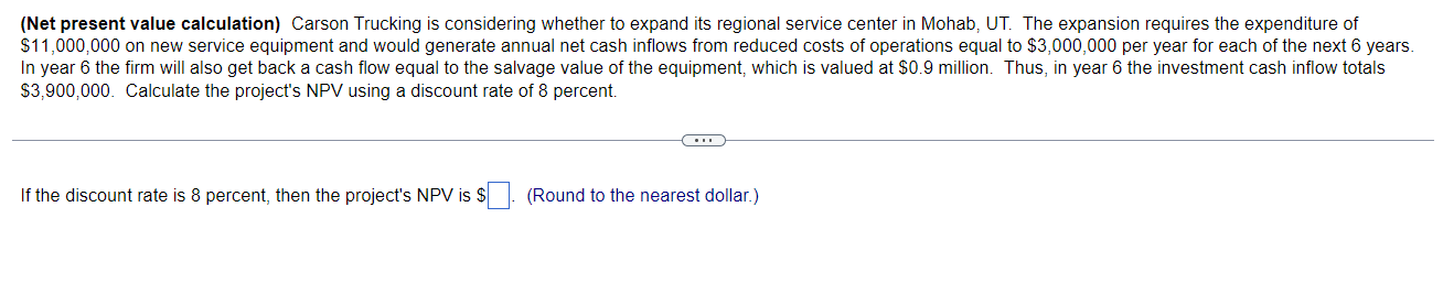  (Related to Checkpoint5.4)(Present-value comparison)You are offered $100 comma 000 today or