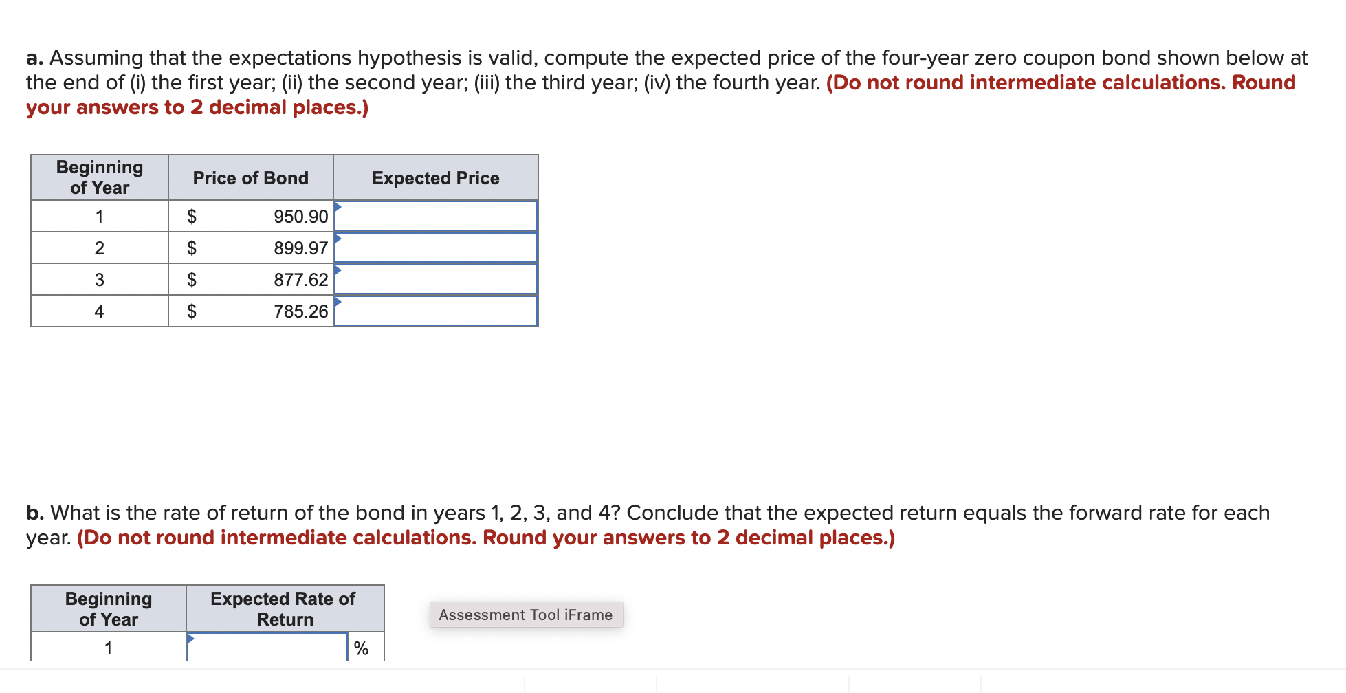  a. Assuming that the expectations hypothesis is valid, compute the expected