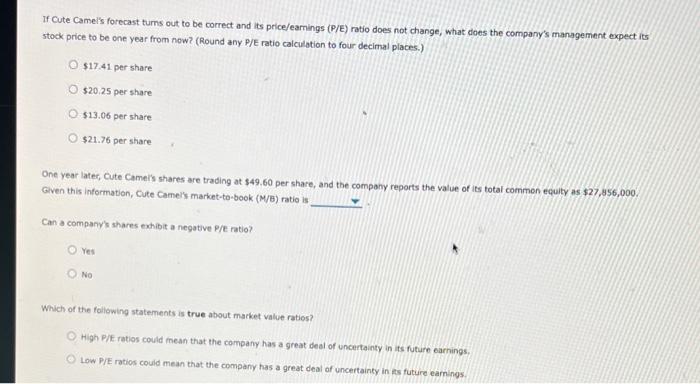 of a firm. However, another group of ratios, called market value ratios,