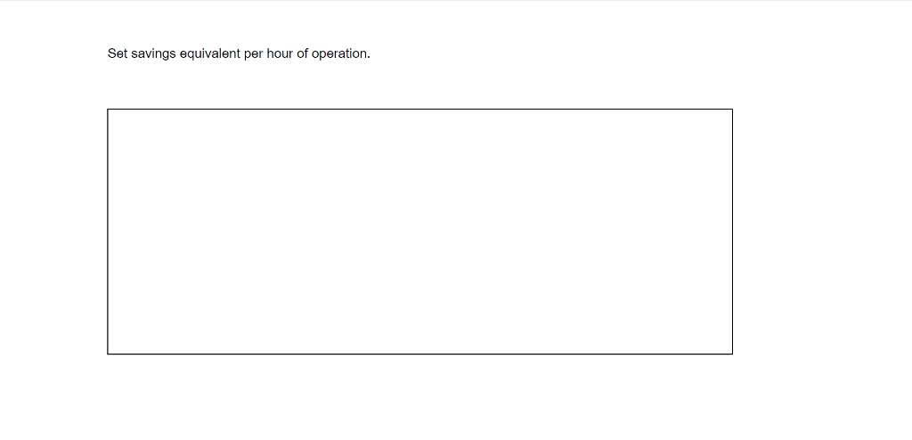 is expected that the annual savings decrease by 3% each year because