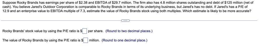 Please answer all parts and round everything to two decimals, thanks Suppose