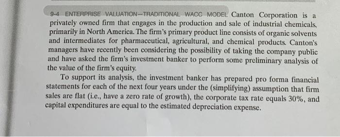Can you please solve both Problems 9-4 and 9-6? All the information