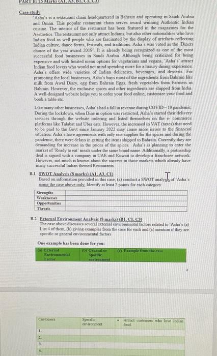 i need answer asap PARI BA 25 Marks AT Case study Asha's