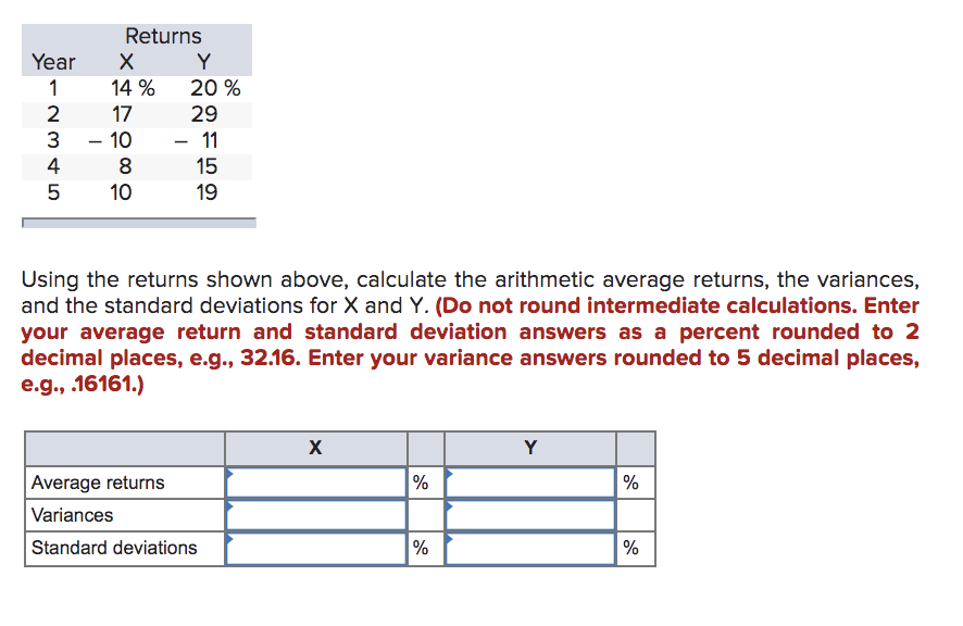  Returns Y 14 % 20 % 29 - 10 11 8