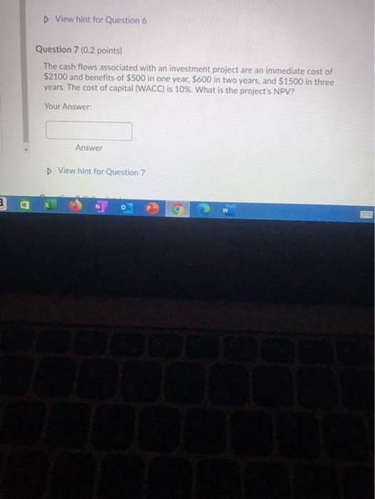 (0.2 points) You are making a $120,000 investment and feel that a